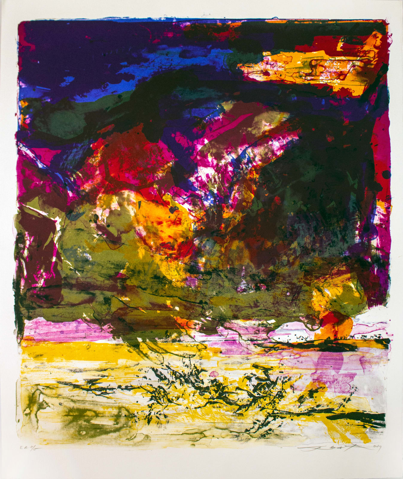 Zao Wou-Ki, Sans titre, 1989