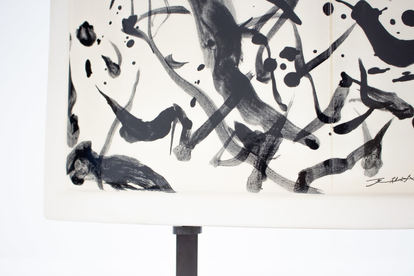 Zao Wou-Ki, Stèles Delille n° 3 (black dyptich 1), 2007