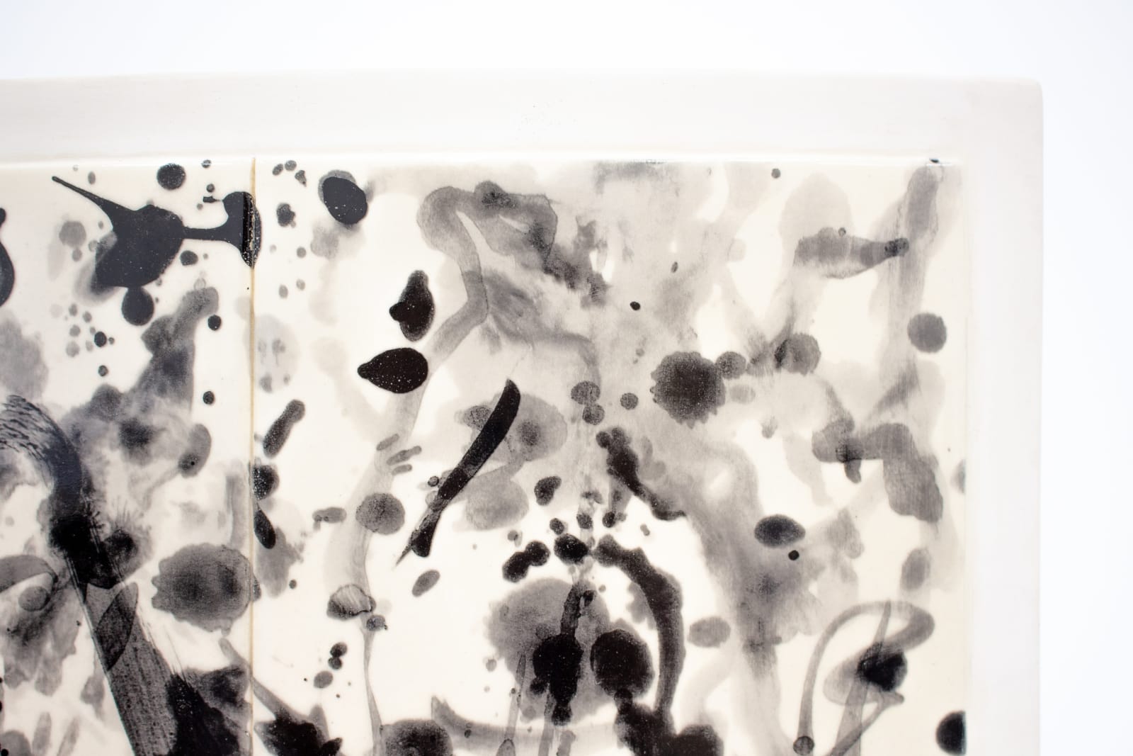 Zao Wou-Ki, Stèles Delille n° 4 (black dyptich 2), 2007