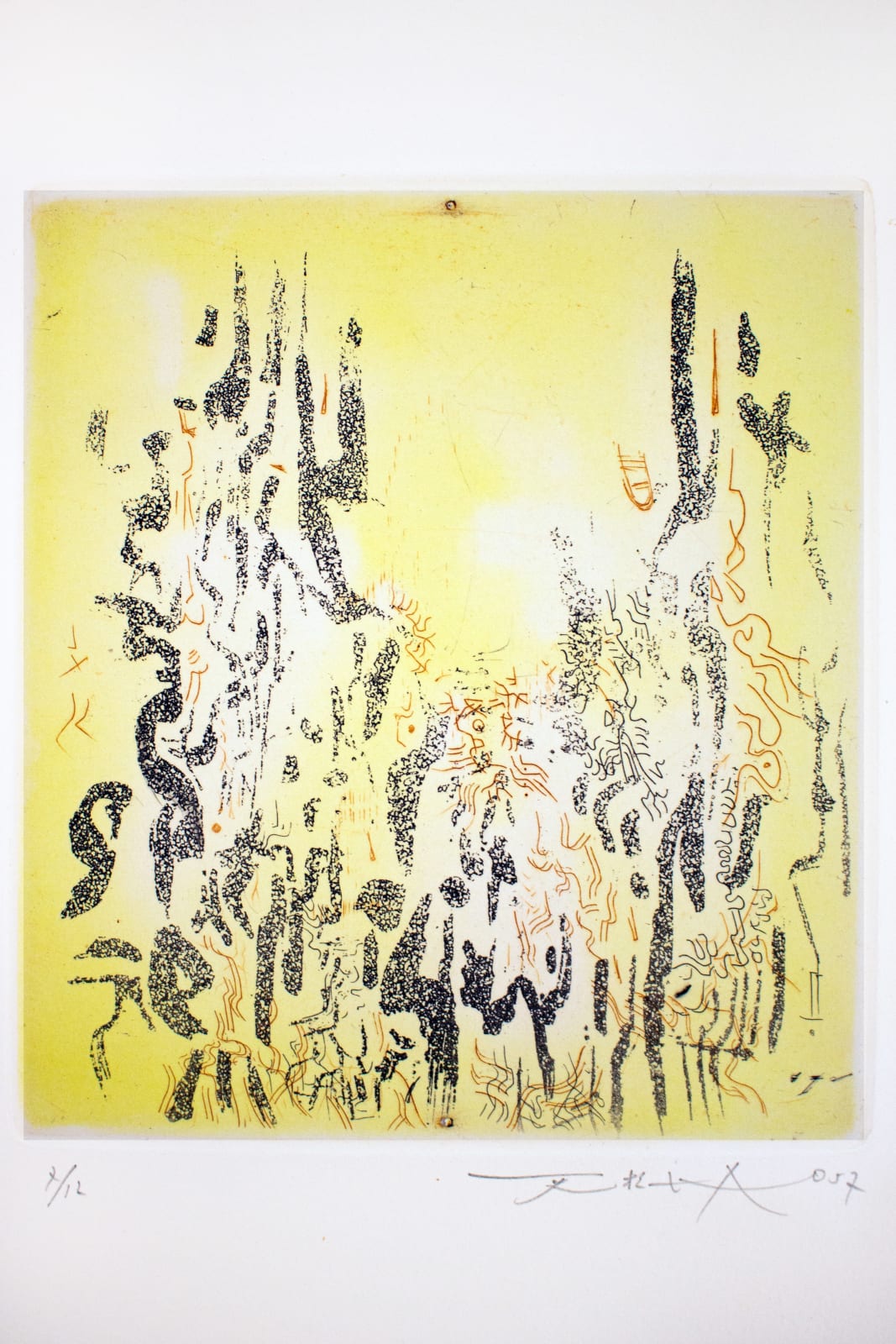 Zao Wou-Ki, Sans titre, Les compagnons dans le jardin, René Char, 1957