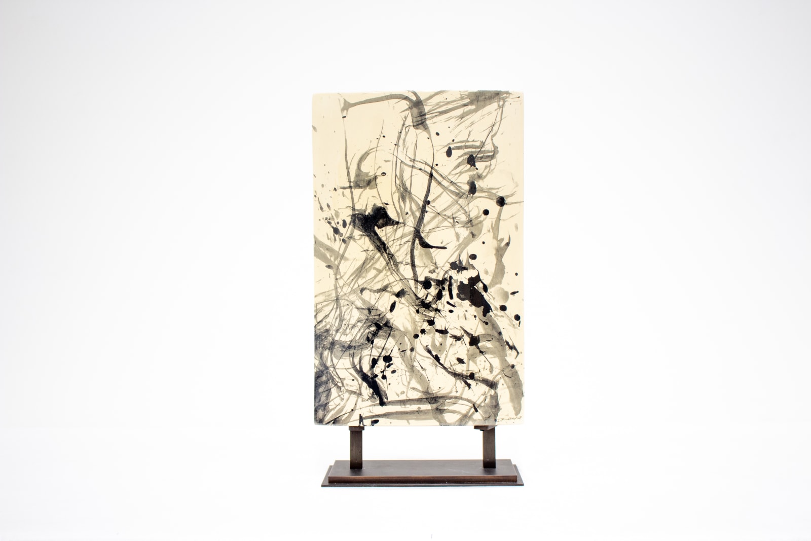 Zao Wou-Ki, Stèles Delille n° 7 (vertical black), 2007