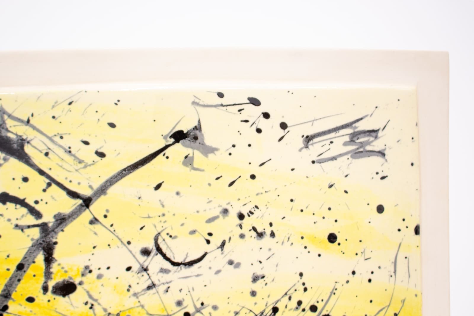 Zao Wou-Ki, Stèles Delille n° 5 (yellow & black), 2007