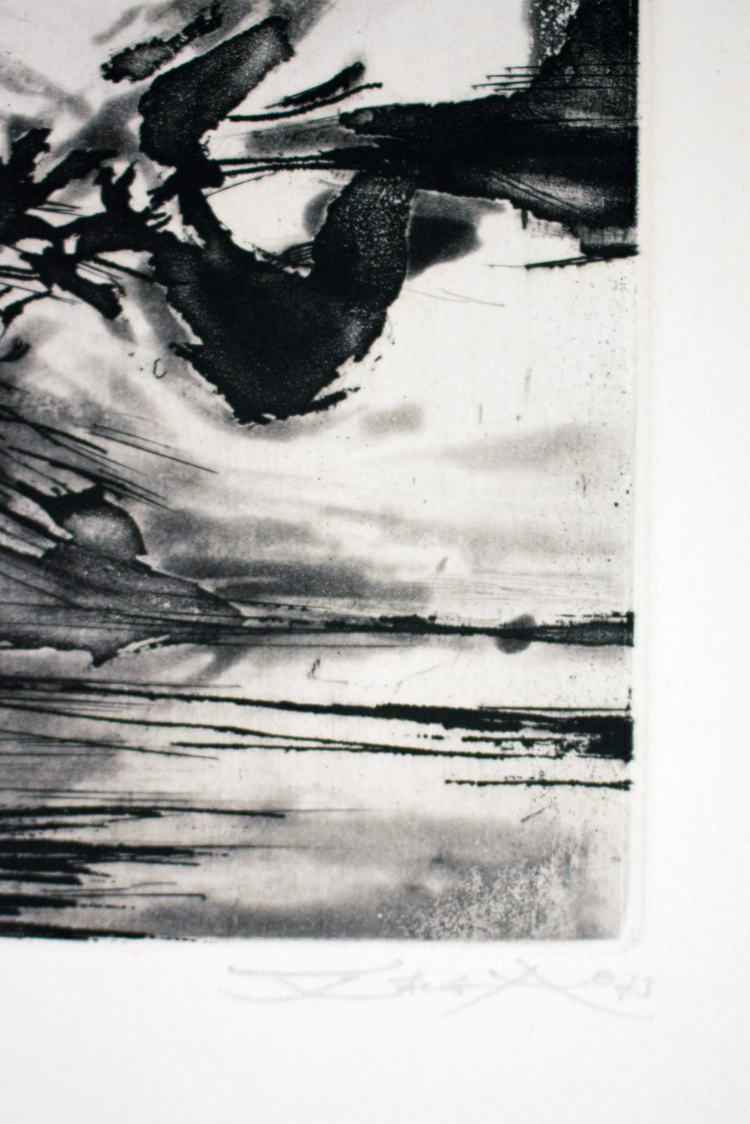 Zao Wou-Ki, Sarn titre, Une migration, Roger Laporte, 1974