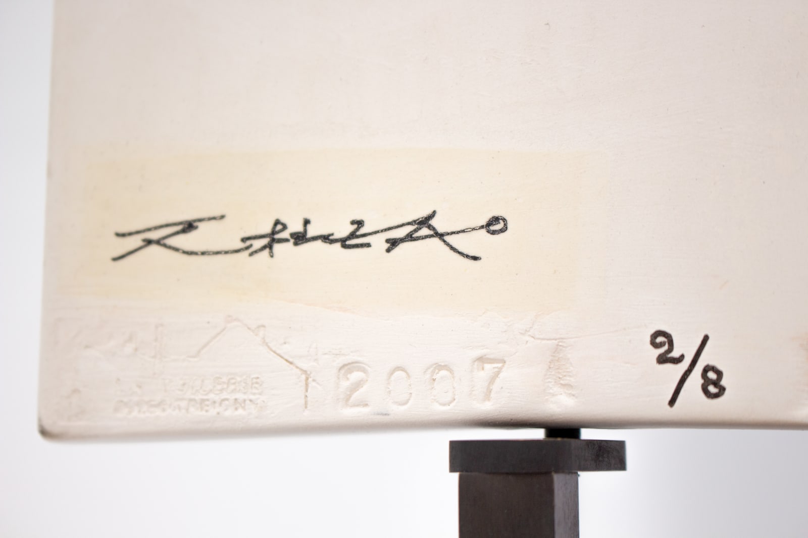 Zao Wou-Ki, Stèles Delille n° 10 (vertical blue), 2007