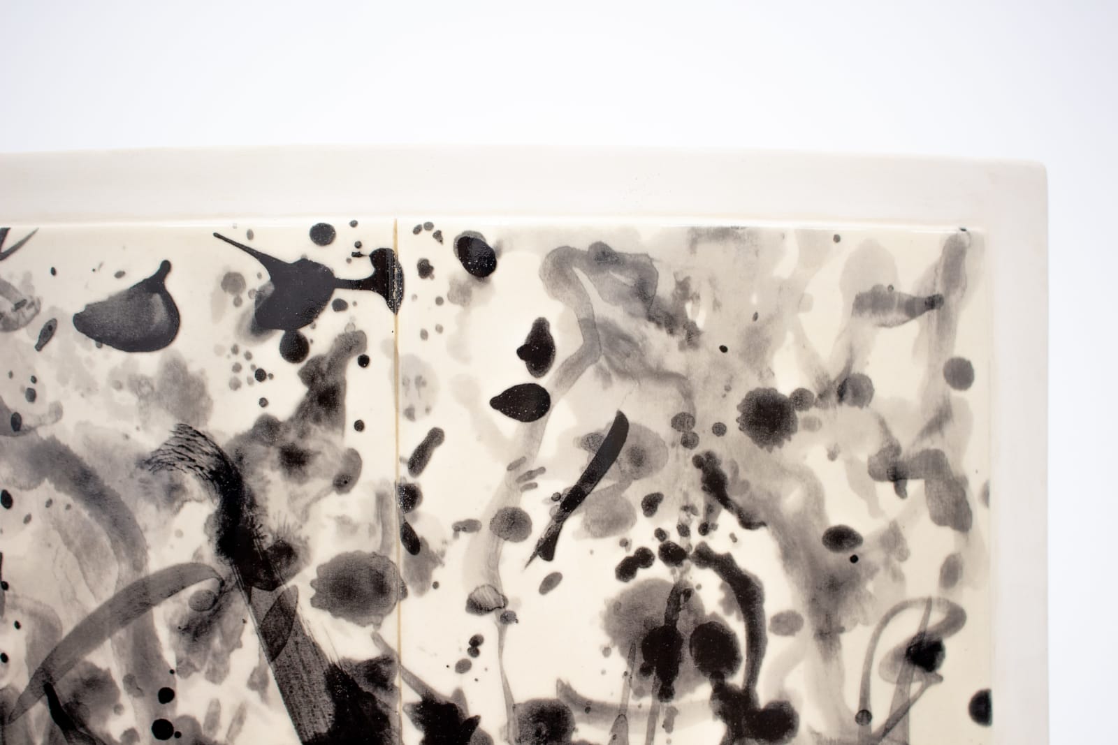 Zao Wou-Ki, Stèles Delille n° 4 (black dyptich 2), 2007