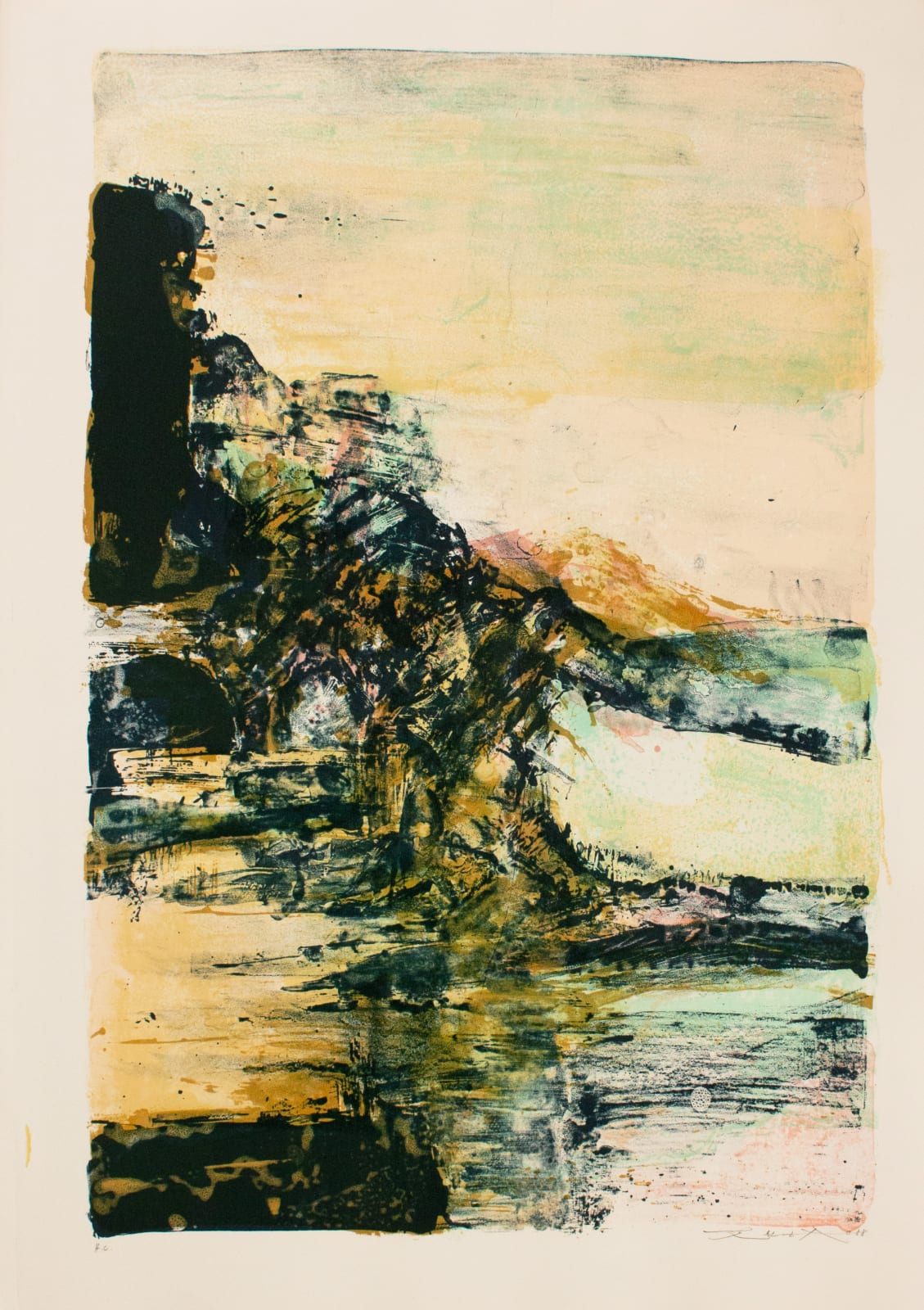 Zao Wou-Ki, Sans titre, 1988