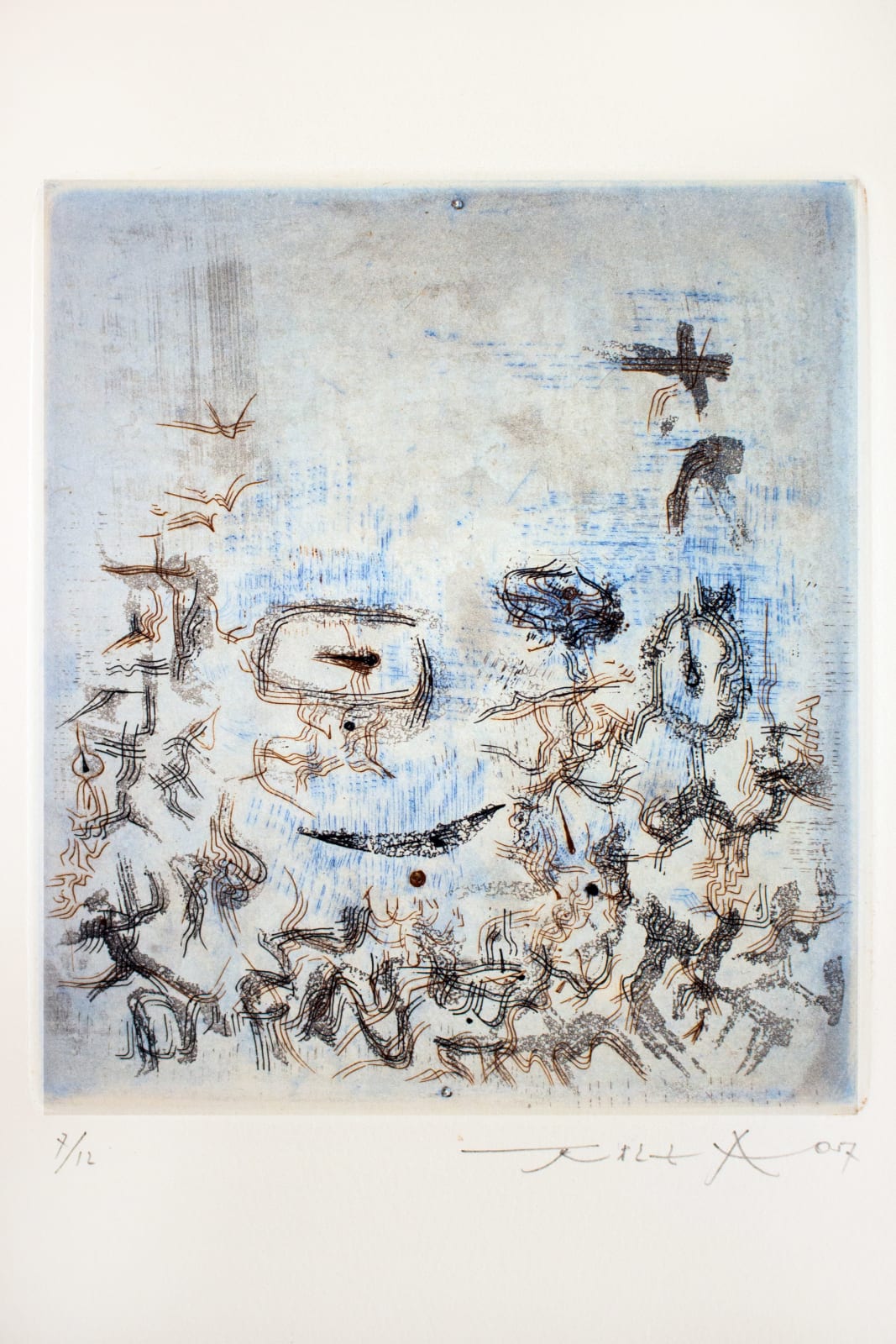Zao Wou-Ki, Sans titre, Les compagnons dans le jardin, René Char, 1957