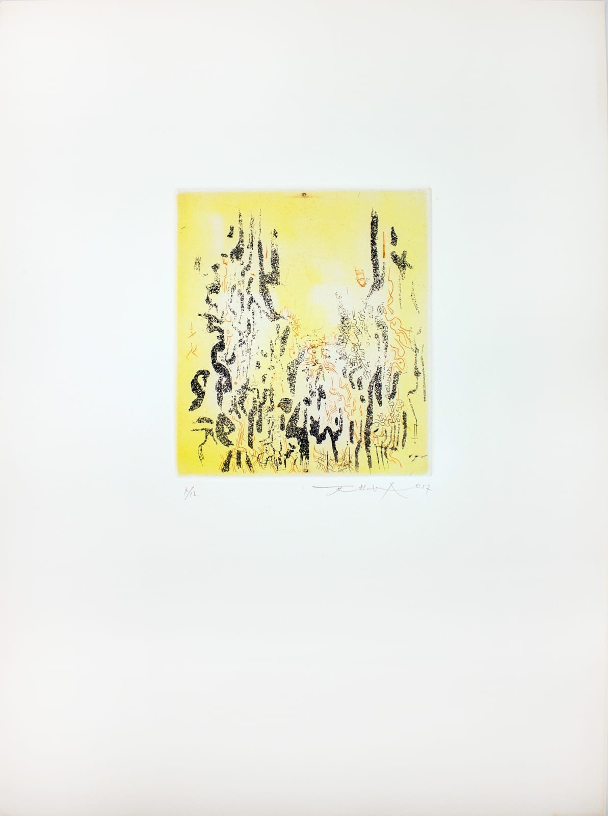 Zao Wou-Ki, Sans titre, Les compagnons dans le jardin, René Char, 1957