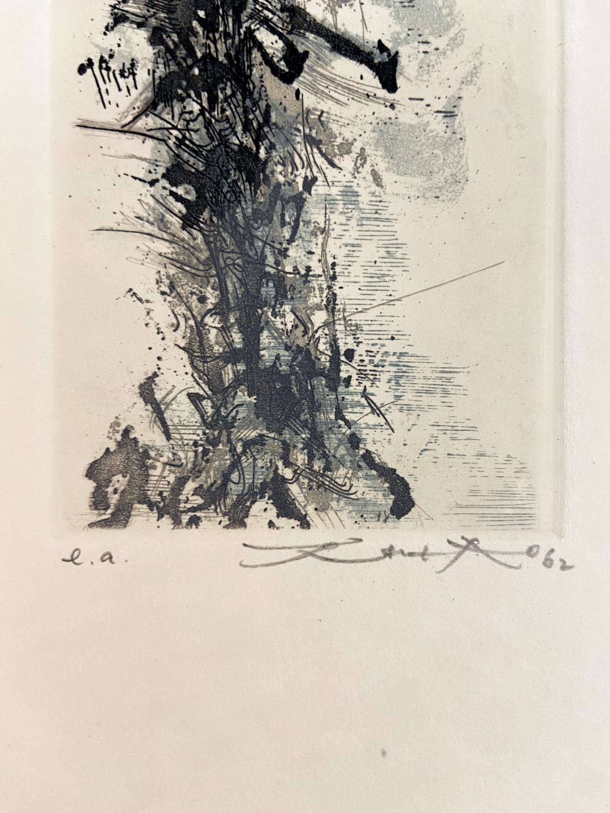 Zao Wou-Ki, Sans titre, Les terrasses de jade, Hubert Juin, 1962
