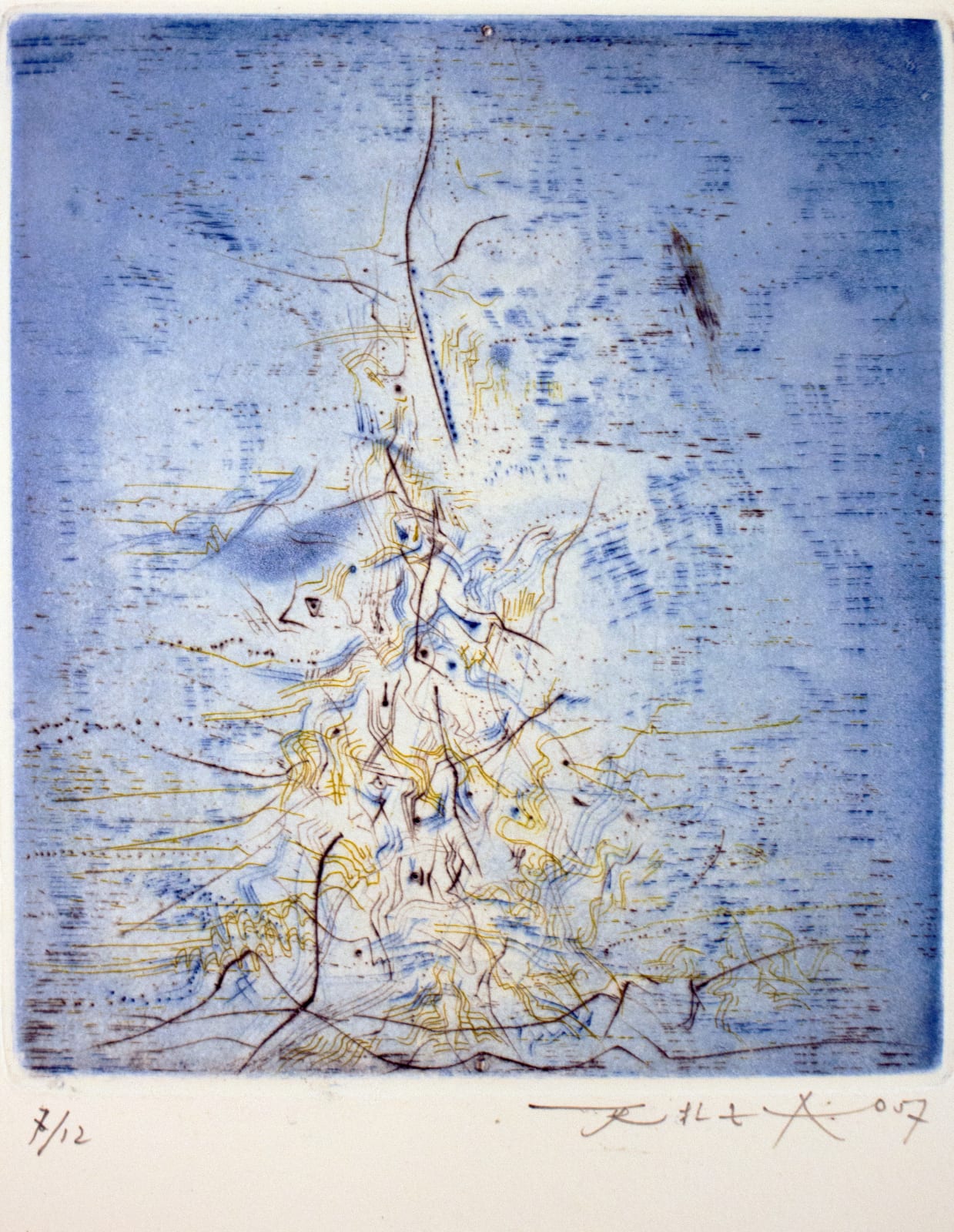 Zao Wou-Ki, Sans titre, Les compagnons dans le jardin, René Char, 1957