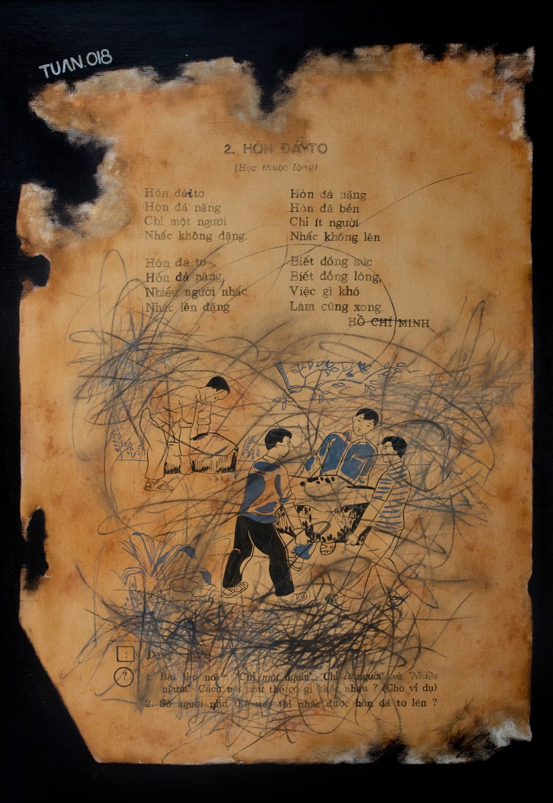 Tran Tuan, A Big Rock, 2018