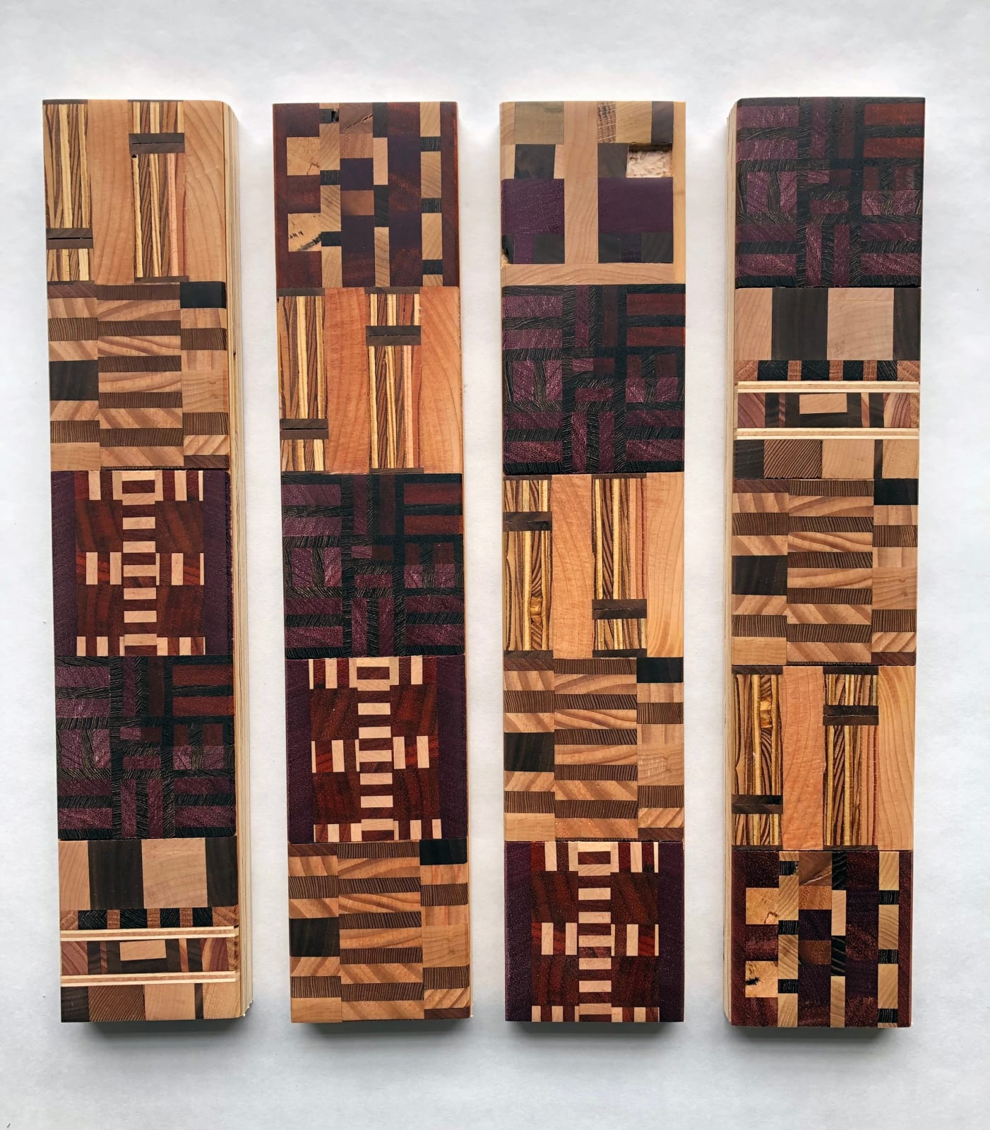 Ato Ribeiro, Untitled (Wooden Kente Quilt 43), 2021