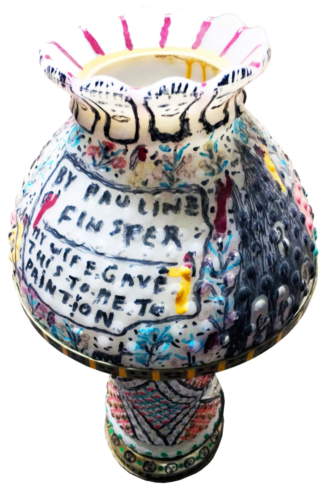 Howard Finster, Art Lamp, 1991