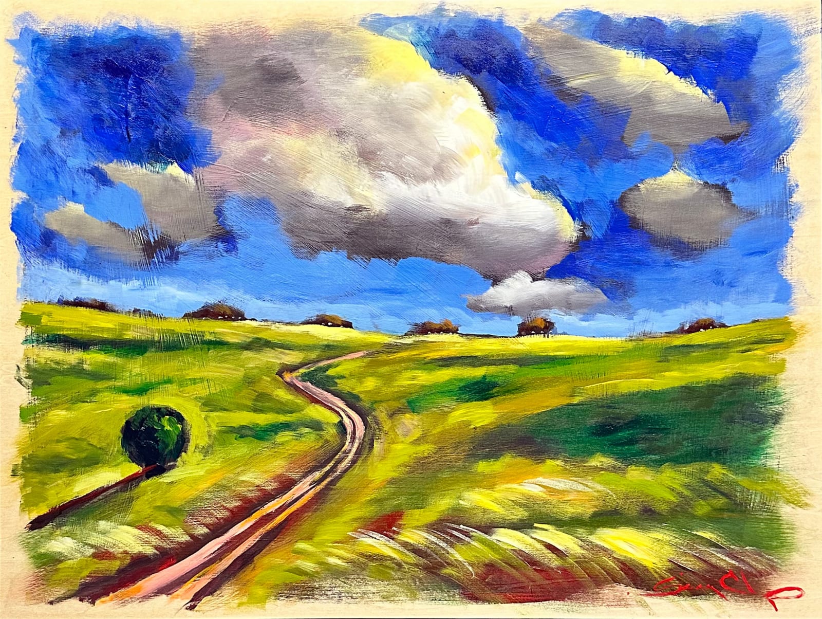 Sergey Cherep, Walking to the Horizon, 2023