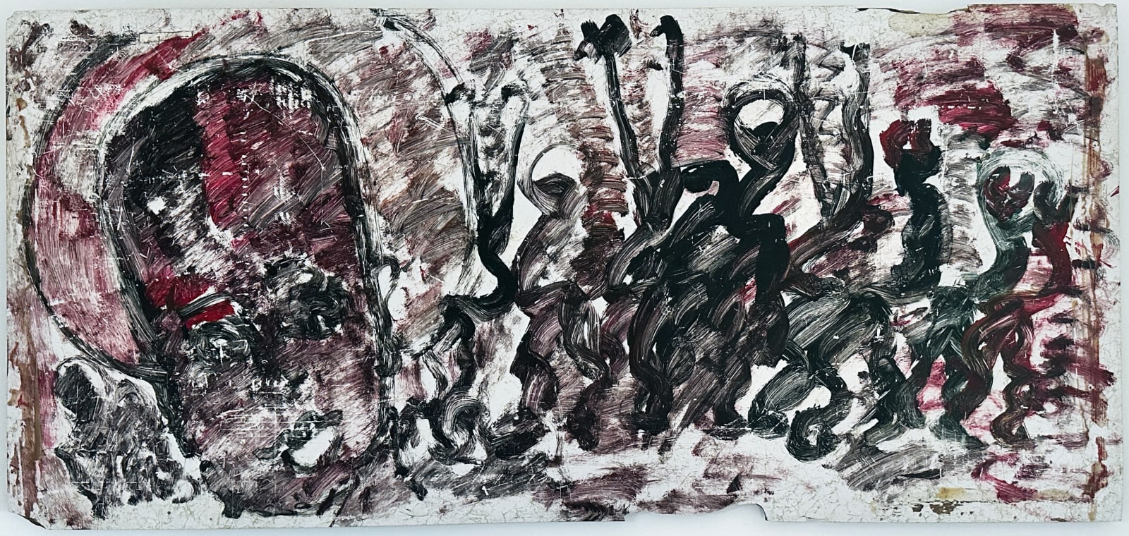 Purvis Young, untitled (angel with figures)