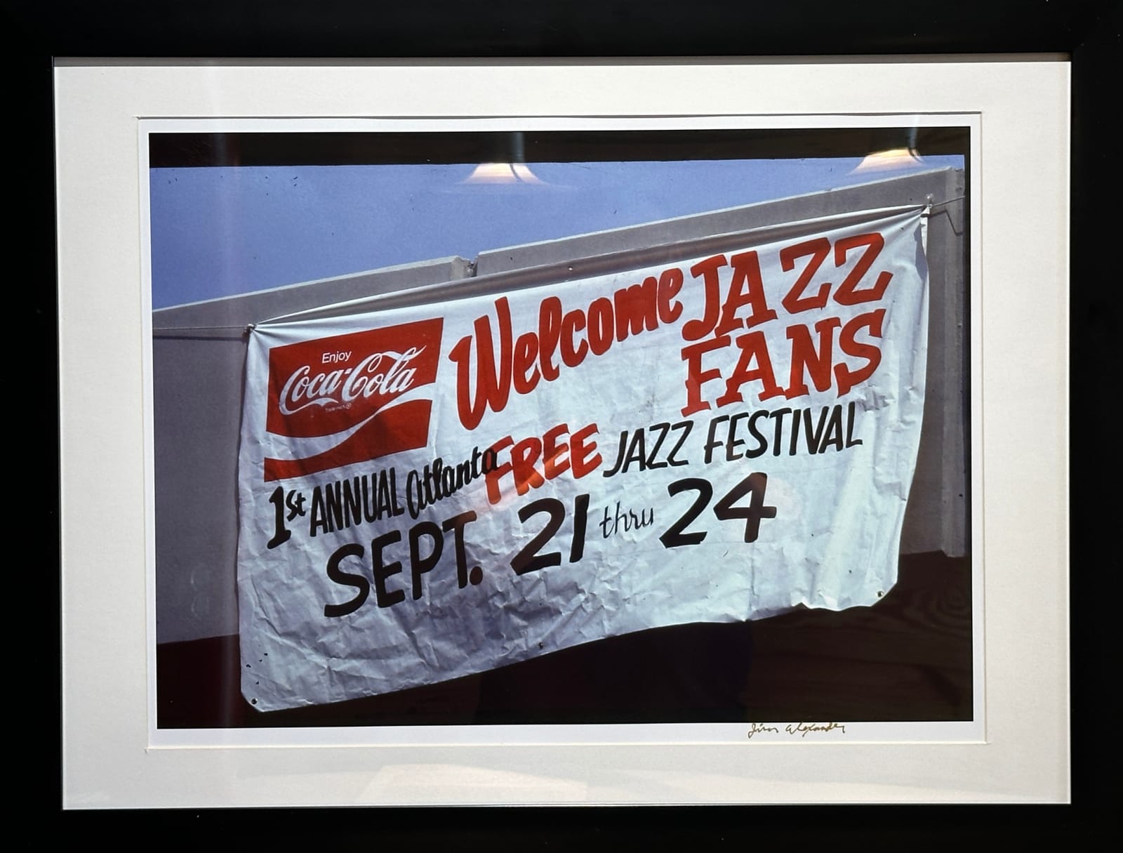 Jim Alexander, 1st Atlanta Jazz Festival, 1978