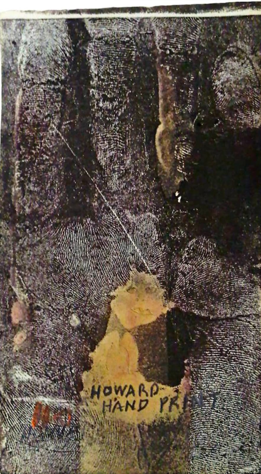 Howard Finster, Howard's Hand Print, 1980