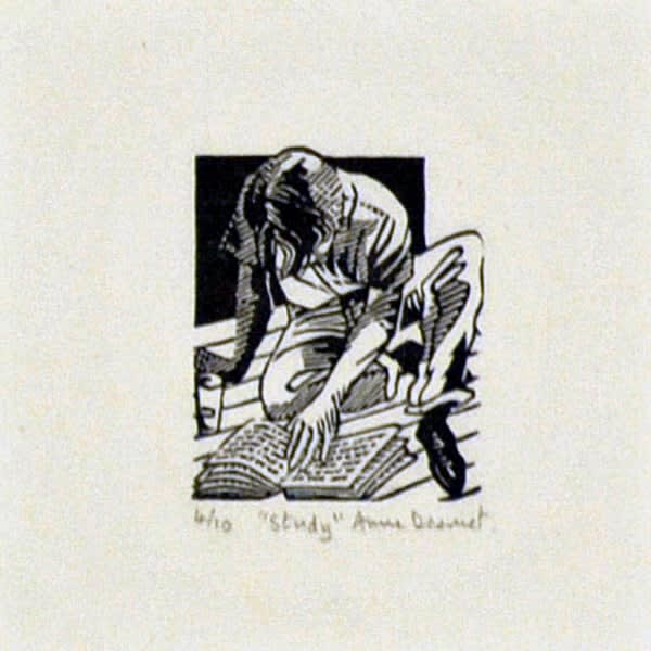 Anne Desmet RA, Study