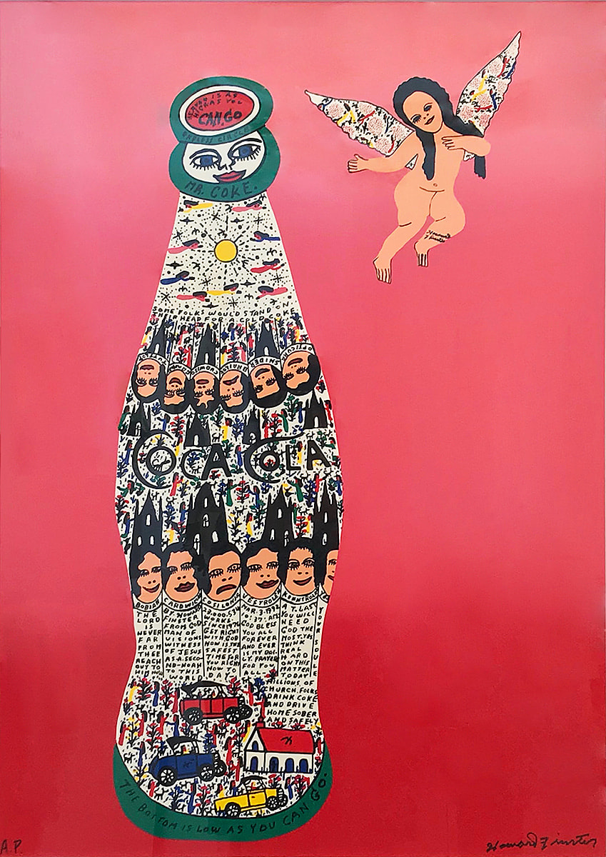 Howard Finster, Angel Baby Coca Cola, 1996