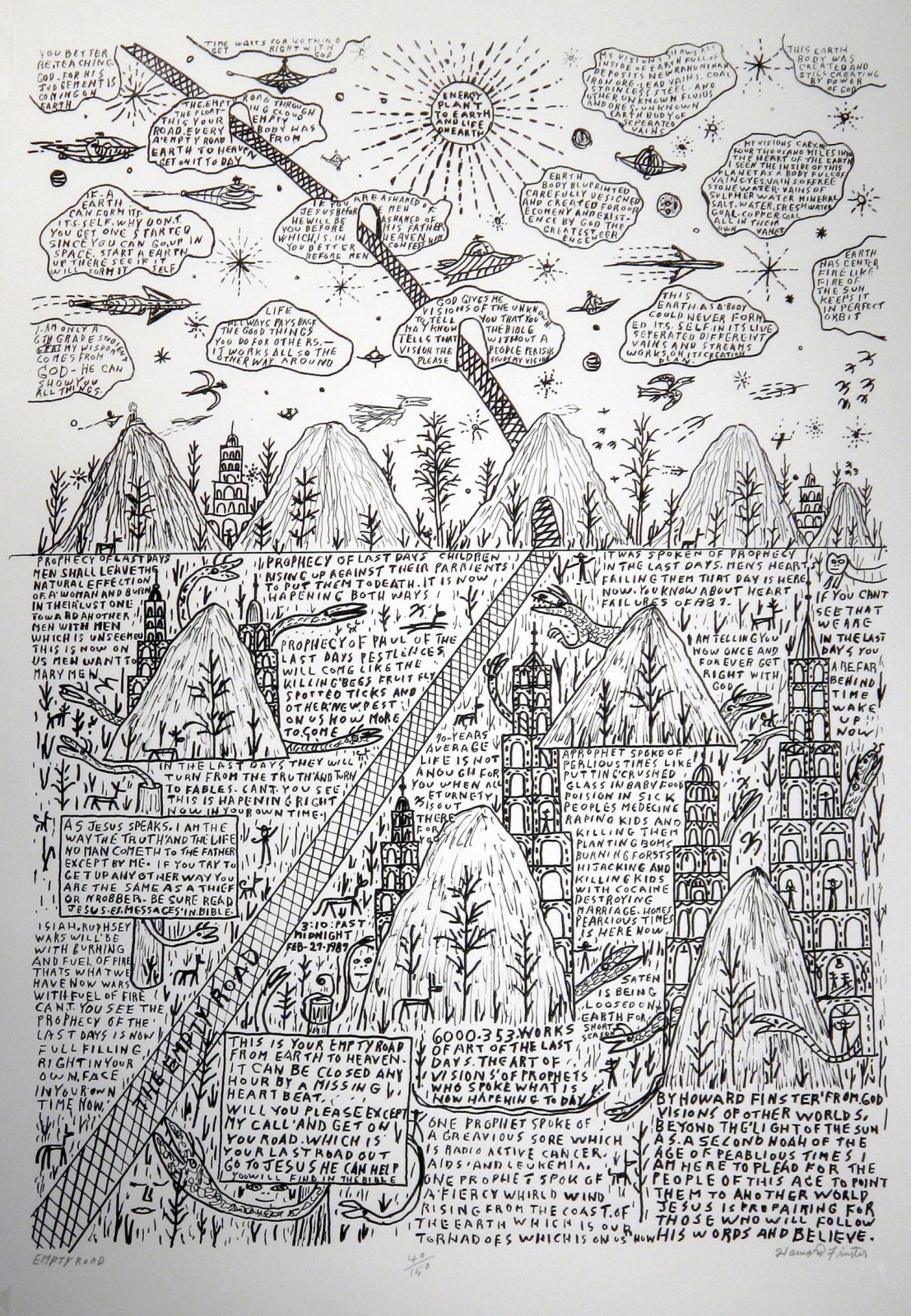 Howard Finster, Empty Road