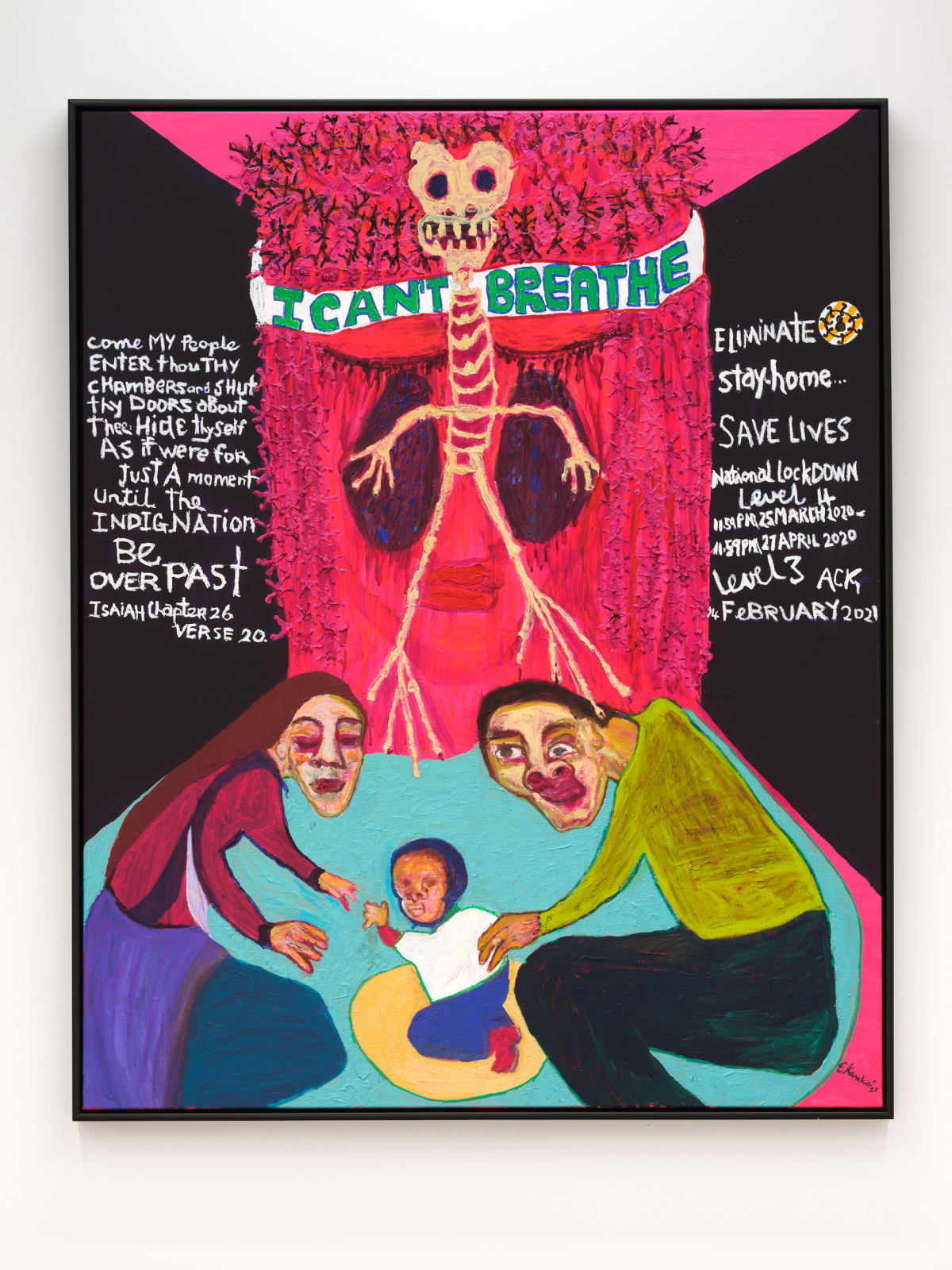 Emily Karaka, I Can't Breathe, 2021