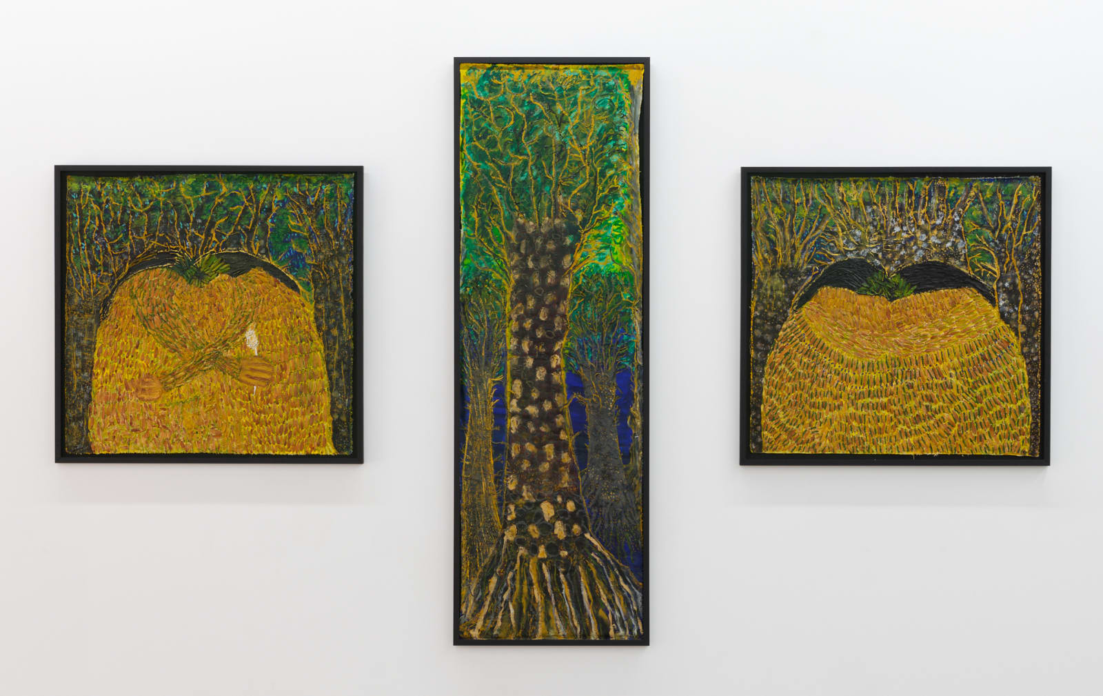 Emily Karaka, Rāhui (triptych), 2021