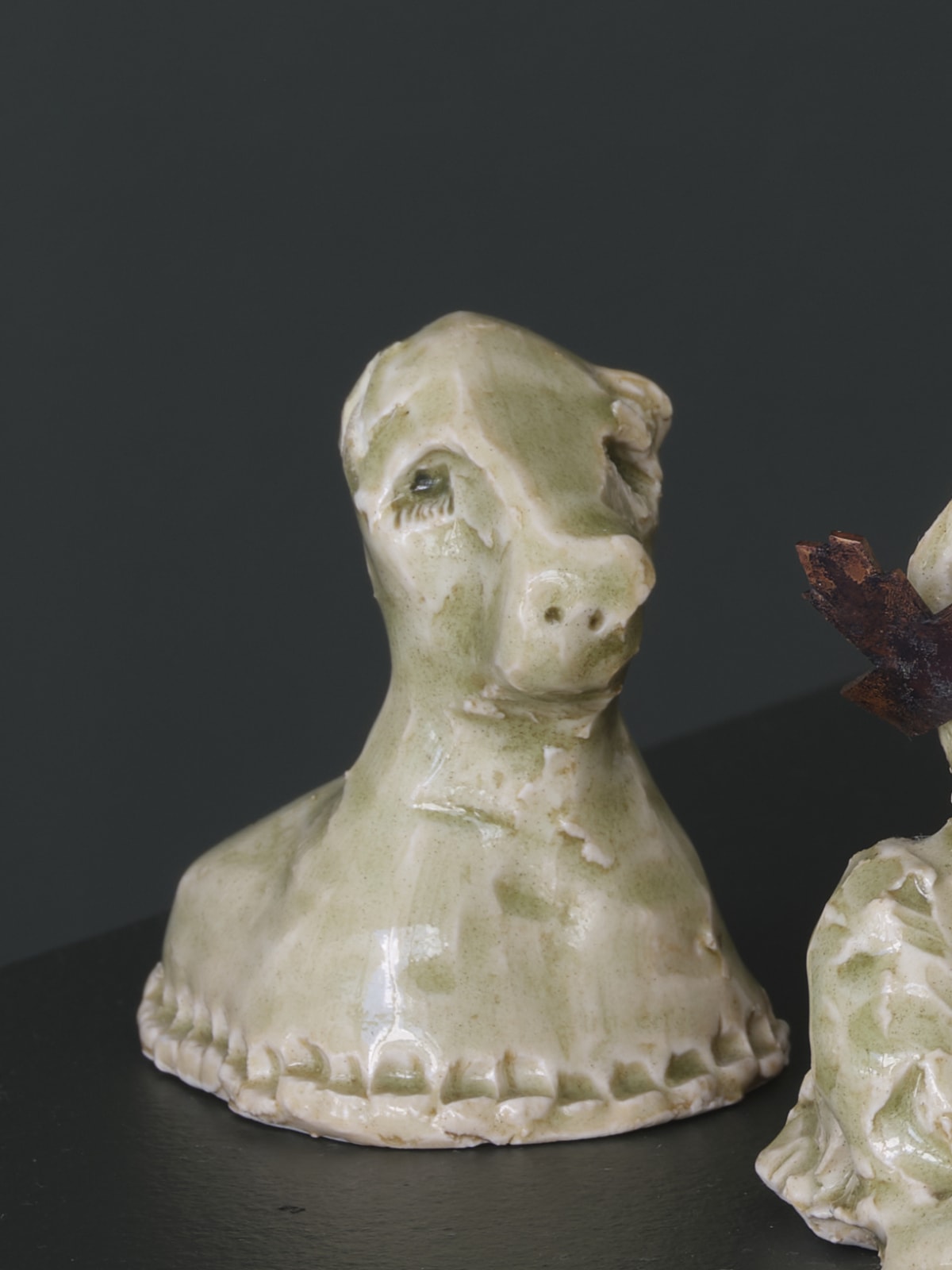 Georgia Arnold, Camel with One Ear (creature bust), 2018