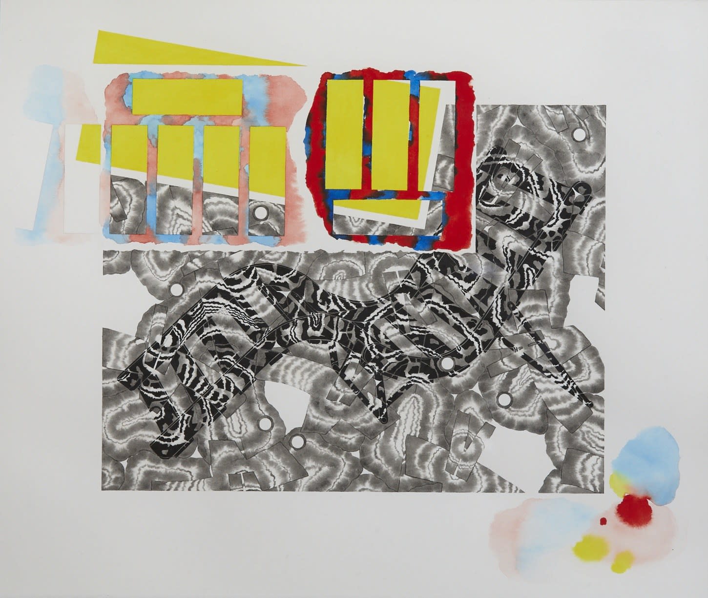 Georgie Hill, Eileen Gray Adjustable Lounger with Untitled (Textile Design No. III) by Frances Hodgkins, 2015