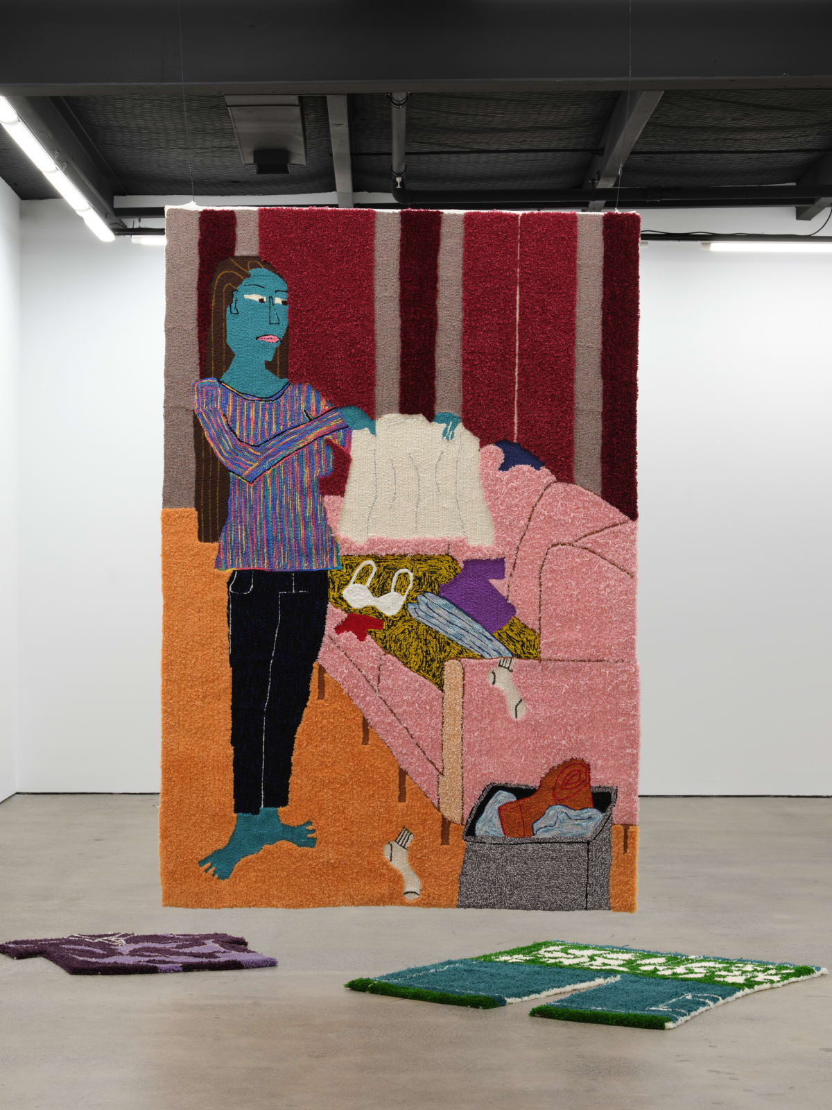 Claudia Kogachi, Nanny, 2020. wool, mohair, acrylic yarn