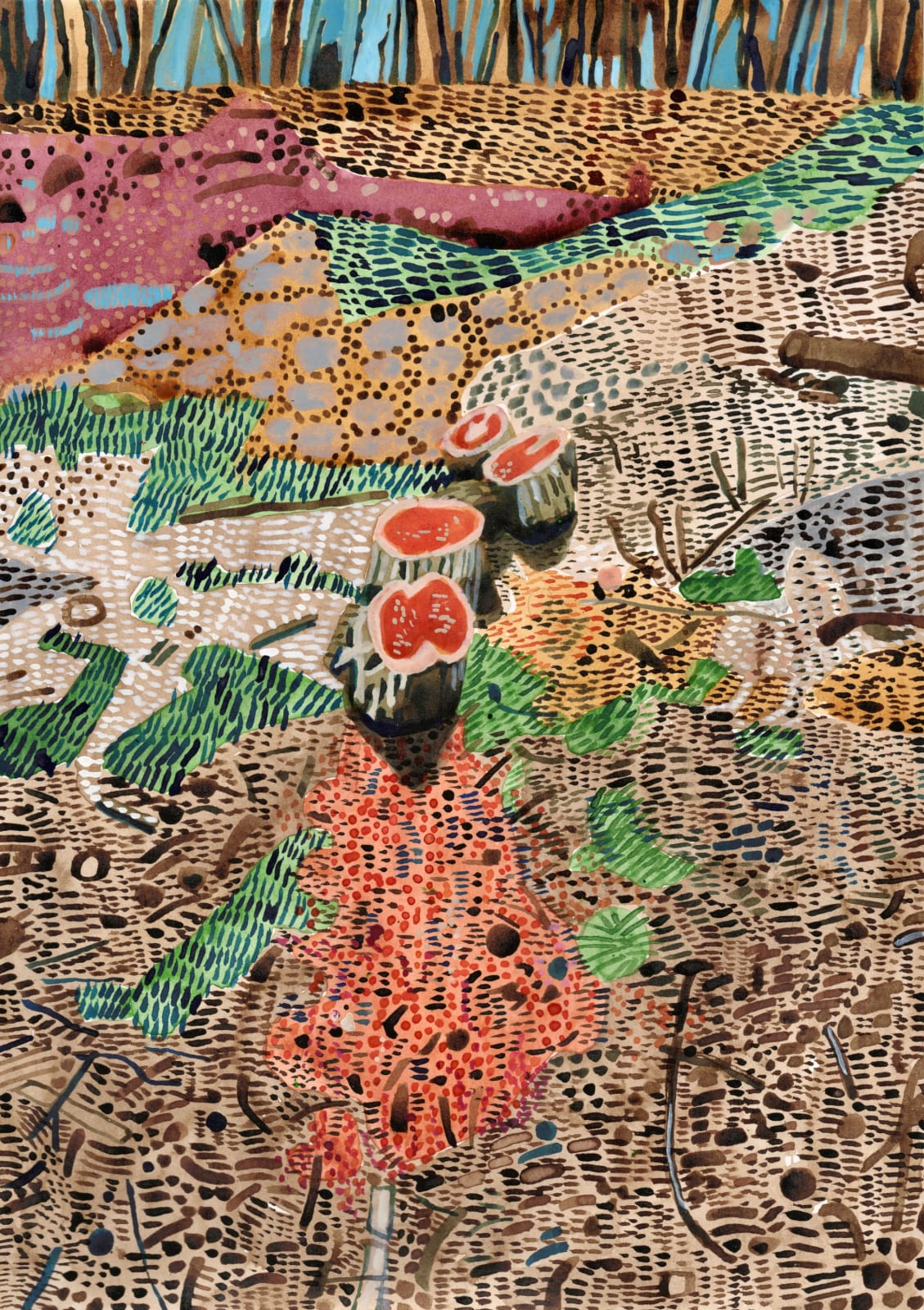 Phill Hopkins, On finding cut wood III, 2025