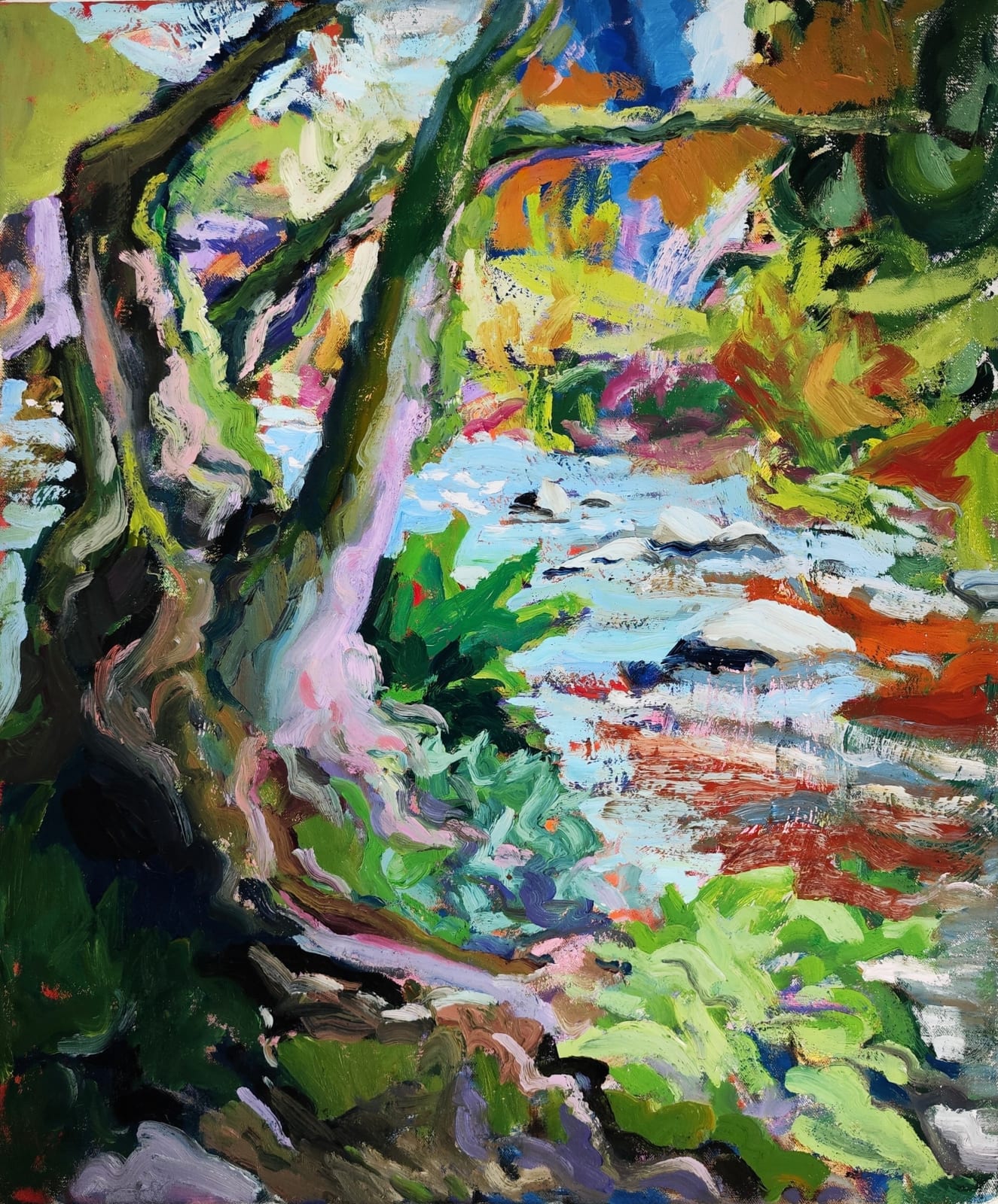 Ruth Helen Smith, River Teign, Fingle Bridge, 1st May 2025, 2025