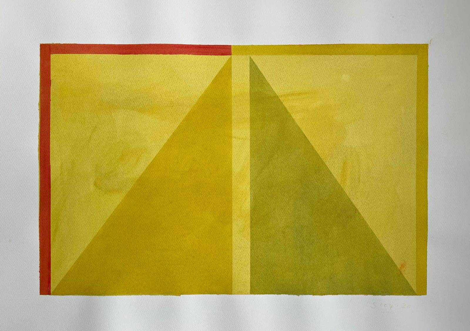 Sharon Hall, Double with Triangles, 2020