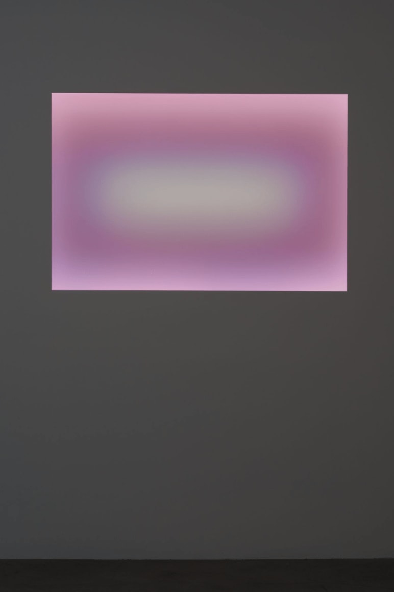 James Turrell LED light, etched glass and shallow space