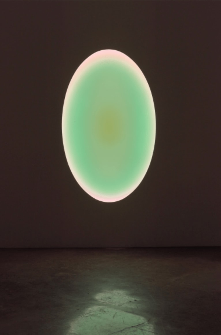 James Turrell LED light, etched glass and shallow space