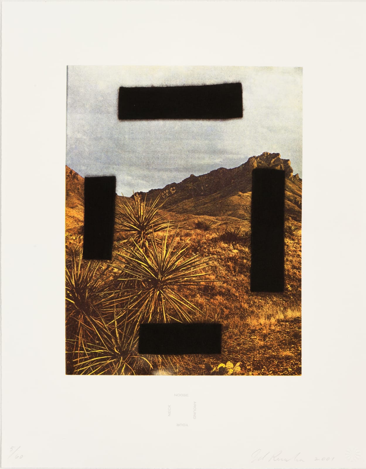 Ed Ruscha, Noose Around Your Neck, 2001