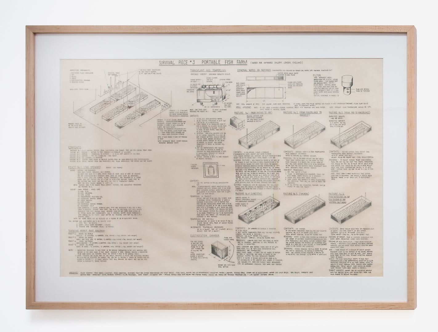 The Harrison Studio, Survival Piece #3: Portable Fish Farm, 1971