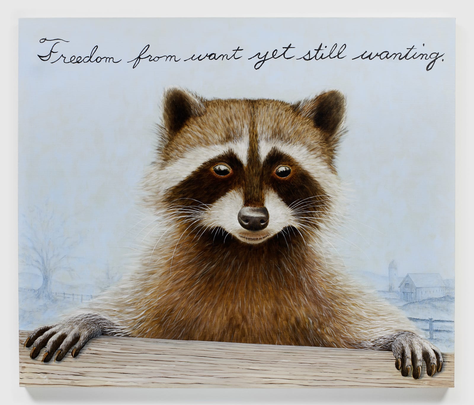 Sean Landers, Raccoon, 2021