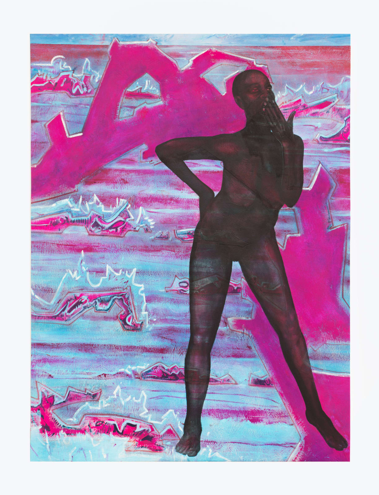 Cy Gavin, Woman, Yawning (Sally Bassett), 2017
