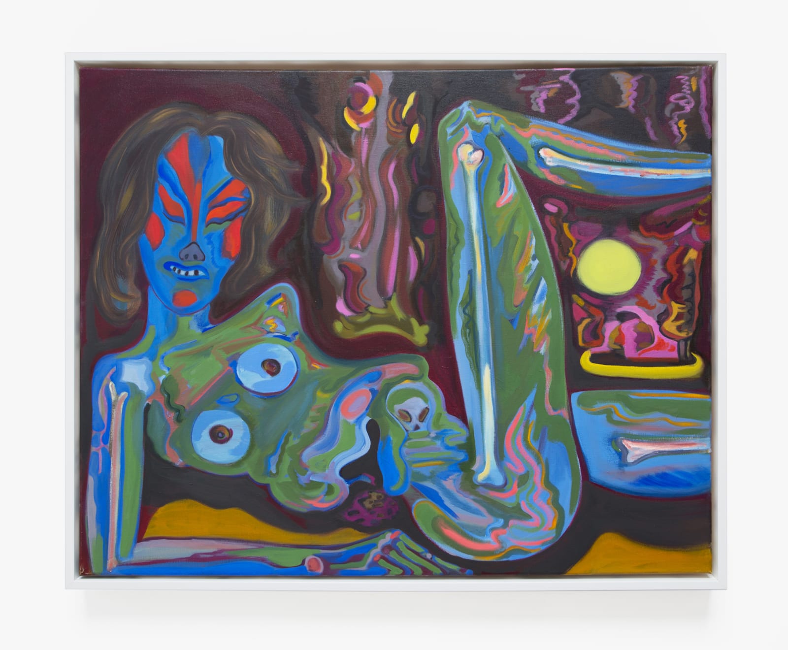 Rainen Knecht, Reclining Woman in Dark Landscape, 2017