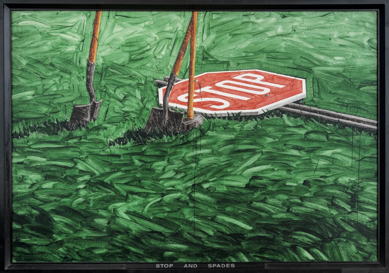 Neil Jenney, Stop and Spades, 1970