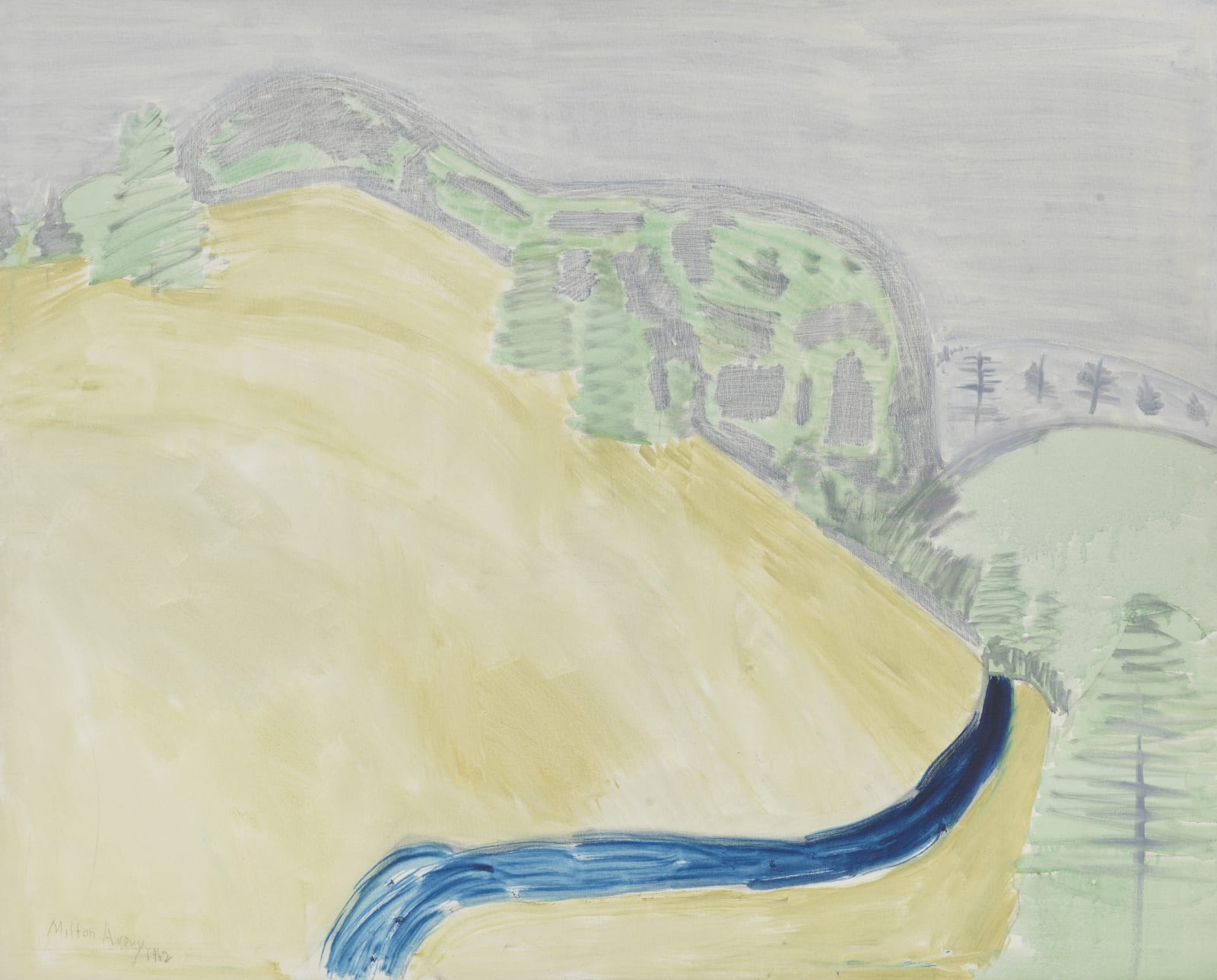 Milton Avery, Winding Stream, 1962