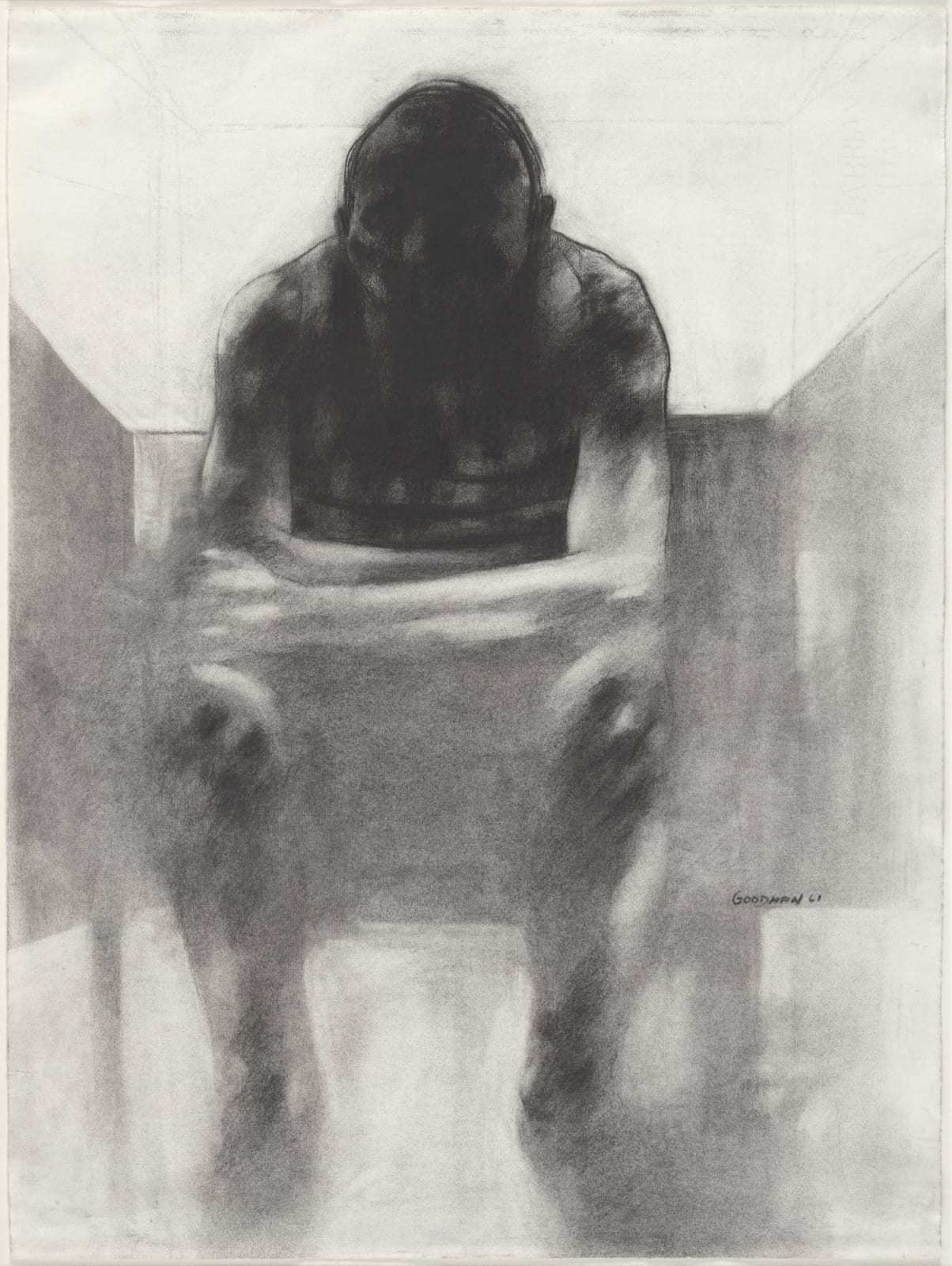 Sidney Goodman, Man Waiting, 1961
