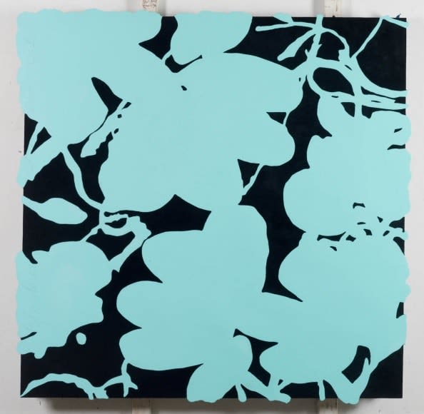 Donald Sultan, Black and Aqua Oct 10 2014, 2014