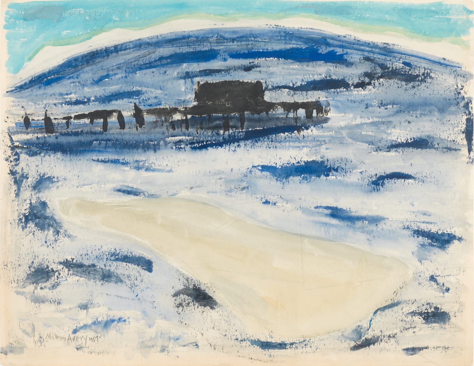 Milton Avery, Abandoned Pier, 1957