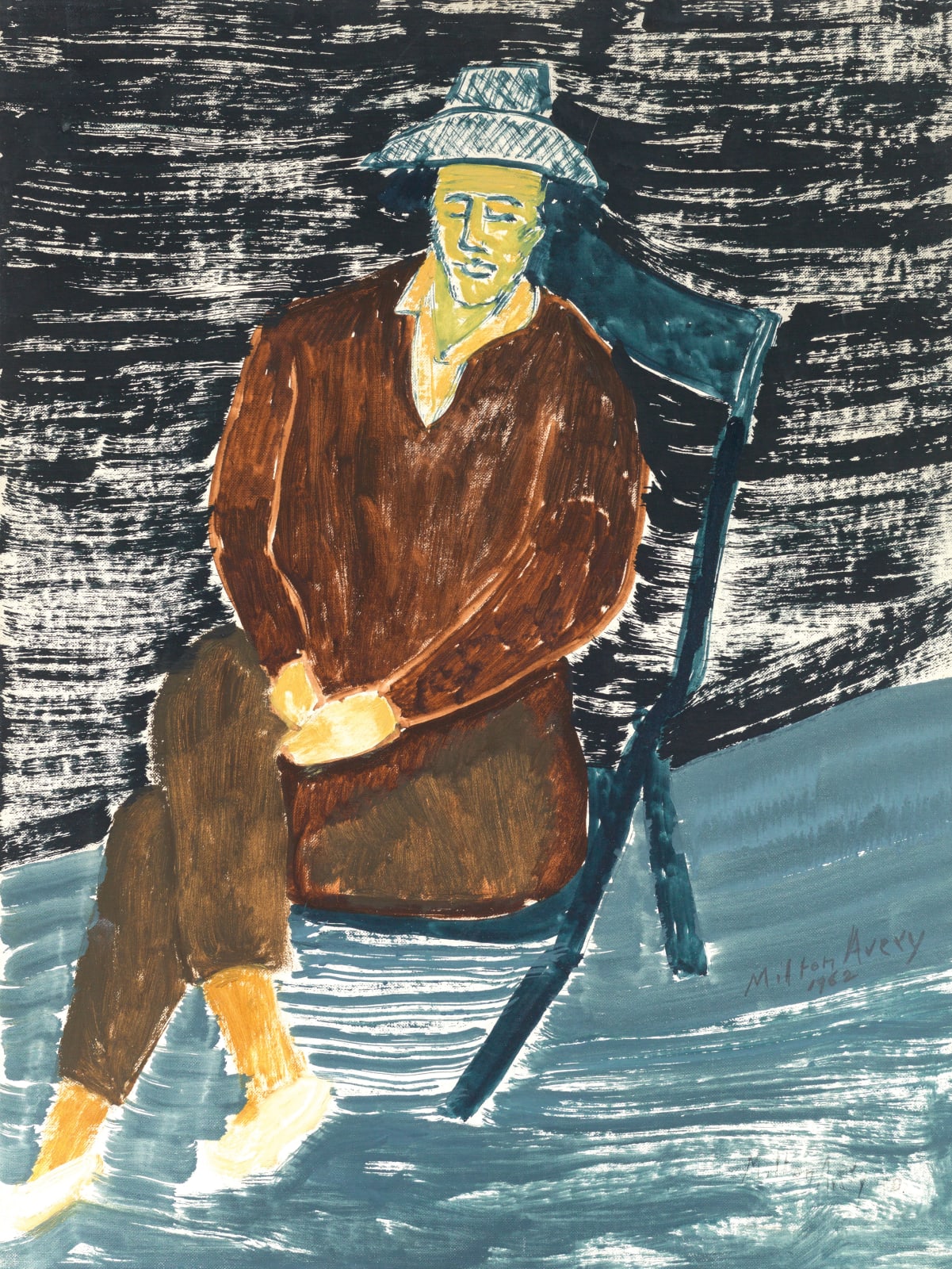 Milton Avery, Brown Jacket, 1962