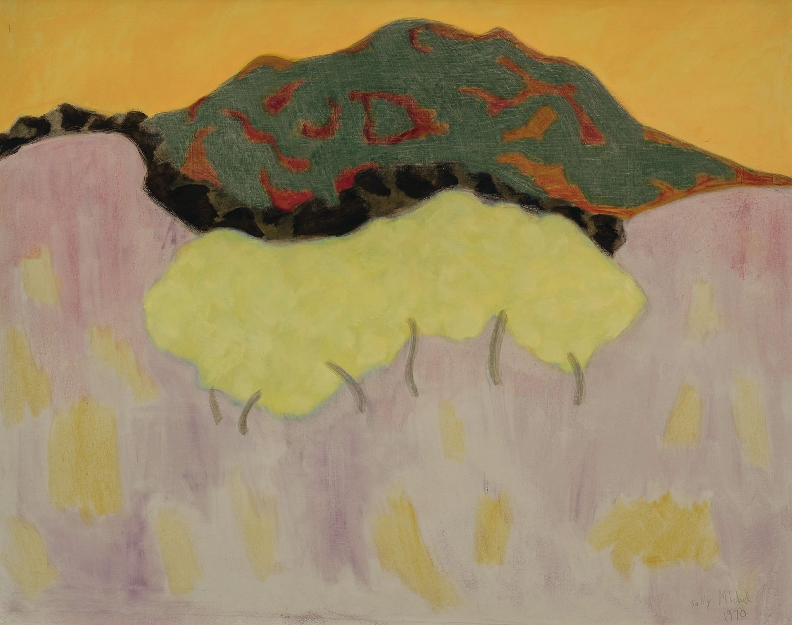 Sally Michel, Trees in Bloom, 1974