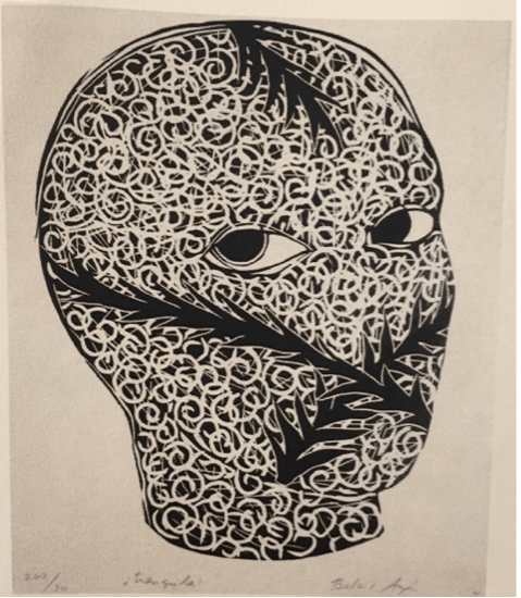 Belkis Ayón Manso, Tranquila? (Quiet?), 1999