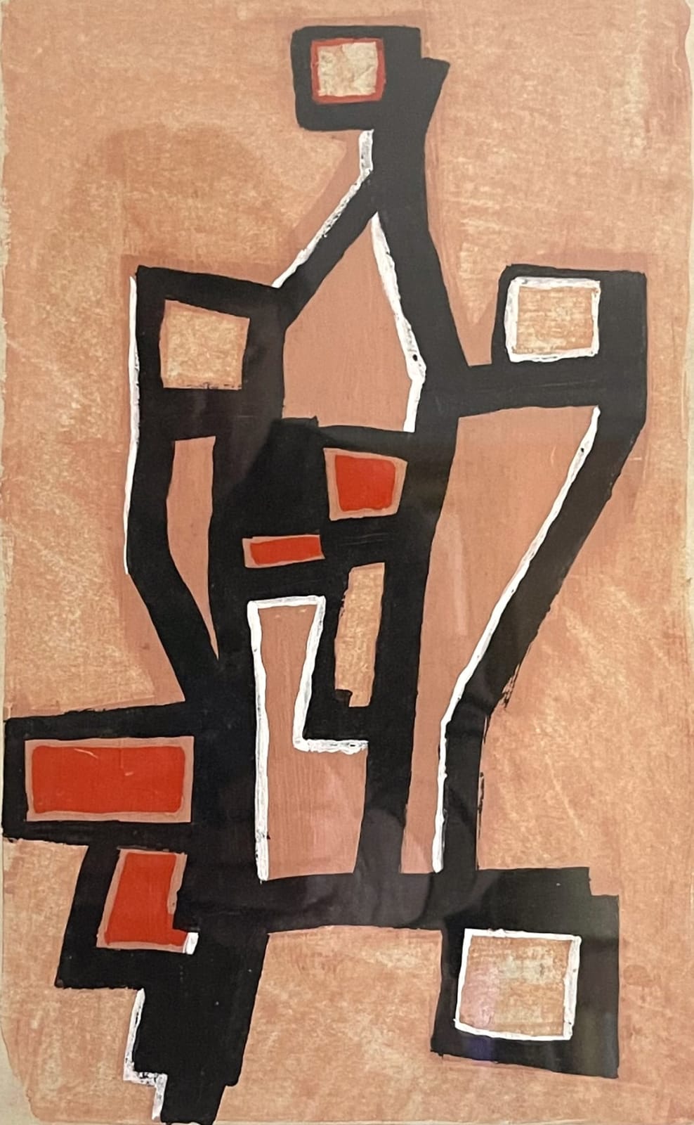 Georges Folmer, Composition 1952 - Esquisse preparatoire, 1951/52