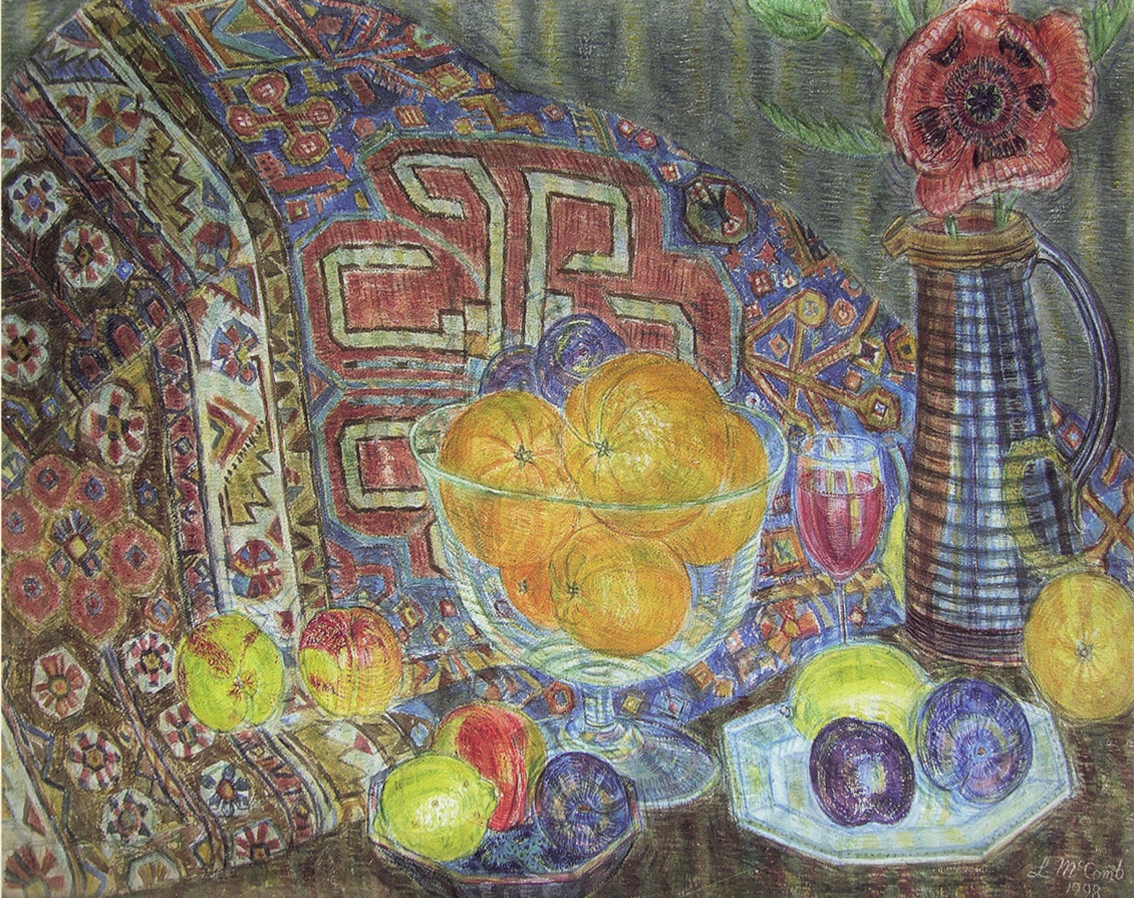 Leonard Mccomb, Still life with Persian rug, 1998