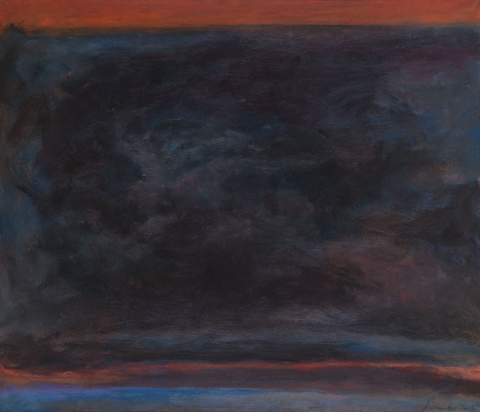 Jon Schueler, A Memory of the Sound of Sleat, 1963